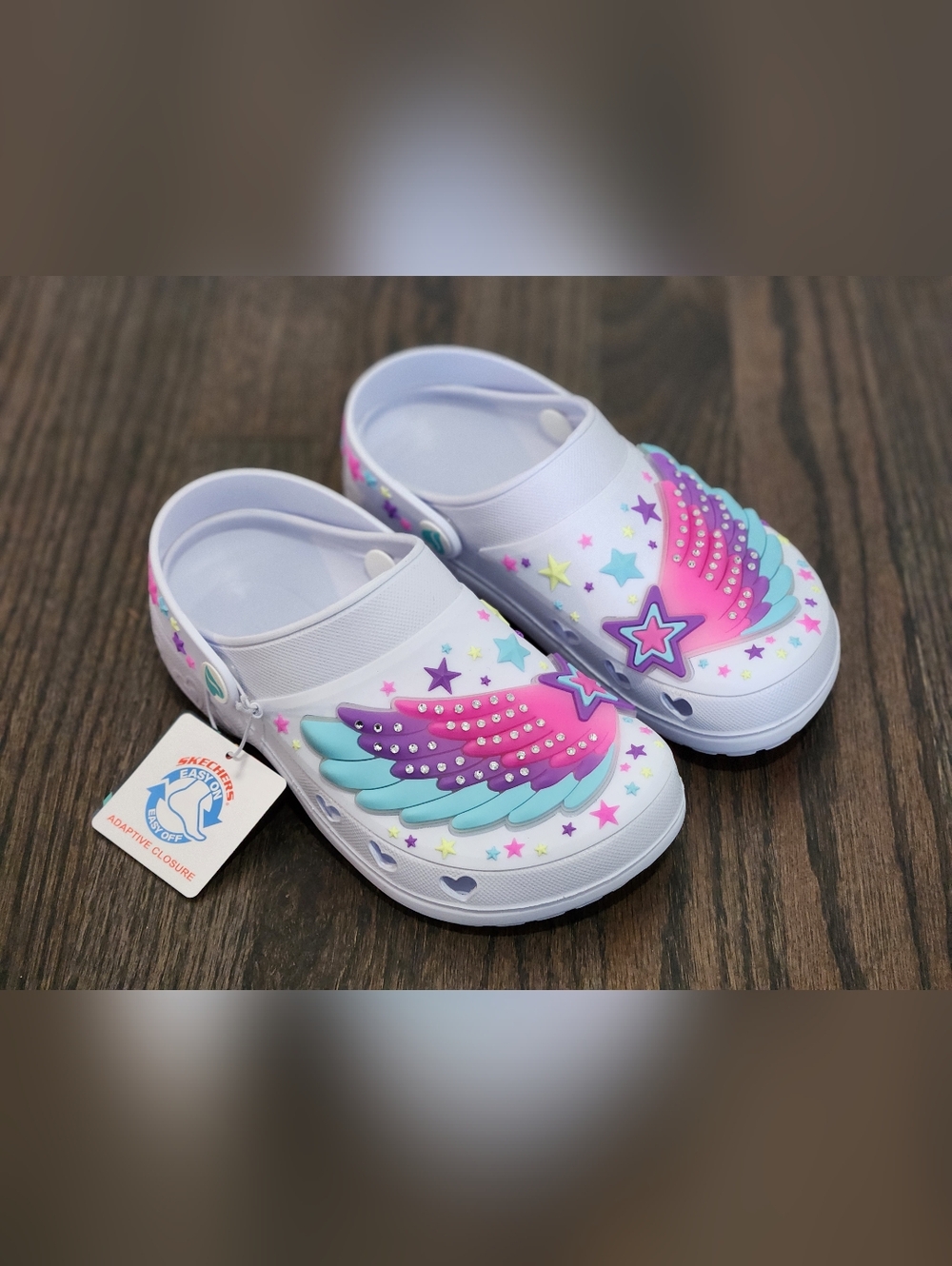 Skechers Foamies Wing Star Light Up Shoes NWT